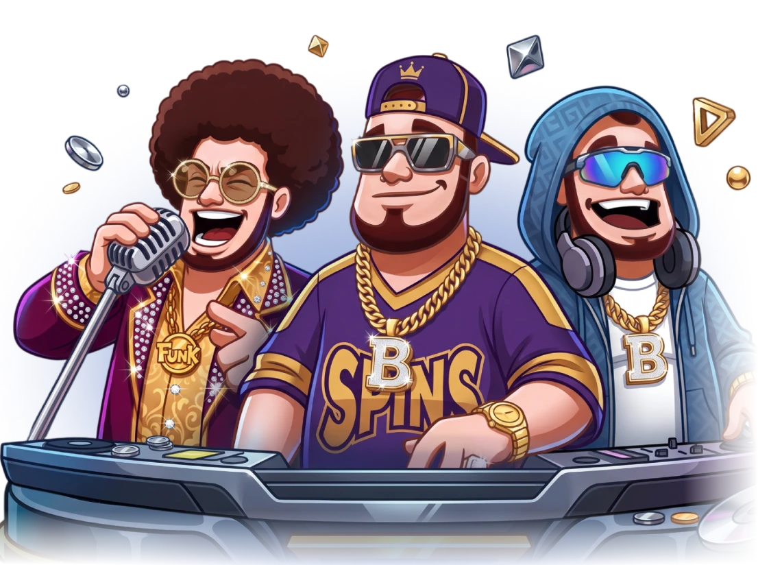 SpinsBro with his crew at the decks
